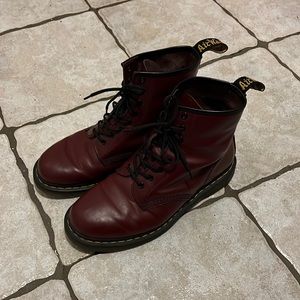 Dr. Marten 1460 boot in red. Great condition. Size 10 US.